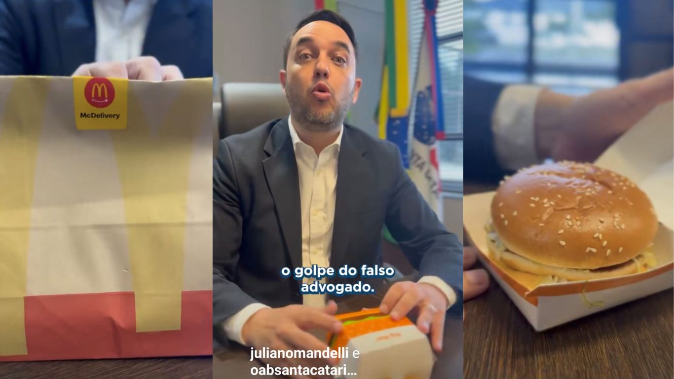 Burger King esquece advogados de SC e OAB regional responde com vídeo do McDonald’s