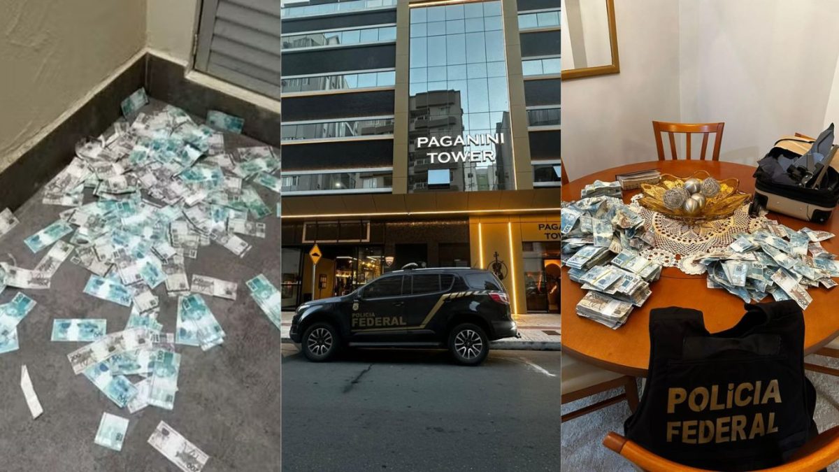 PF apreende mala de dinheiro que foi jogada pela janela durante operação contra a Rioprevidência