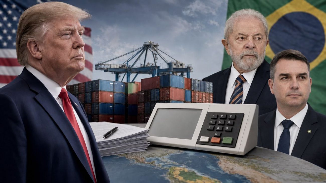 Tarifaço de Trump pressiona Lula e Flávio na eleição de 2026